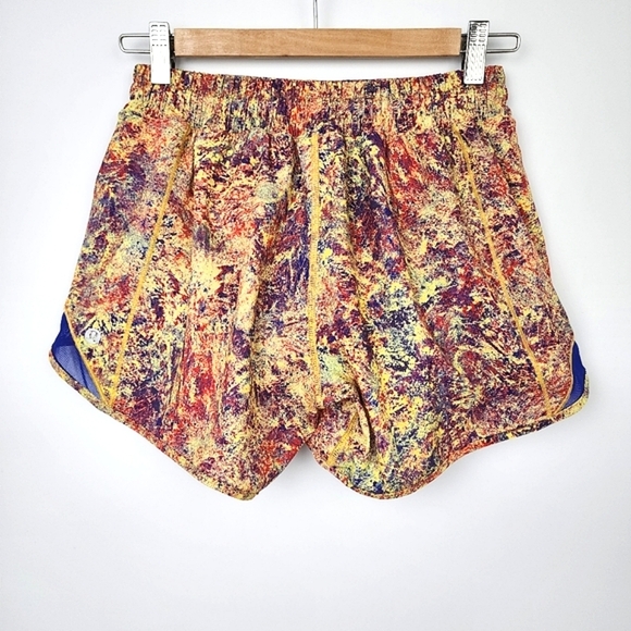 Lululemon Hotty Hot Women's Purple Seawheeze Shorts 4" Inseam Linef Size 6  Tall - Picture 2 of 14